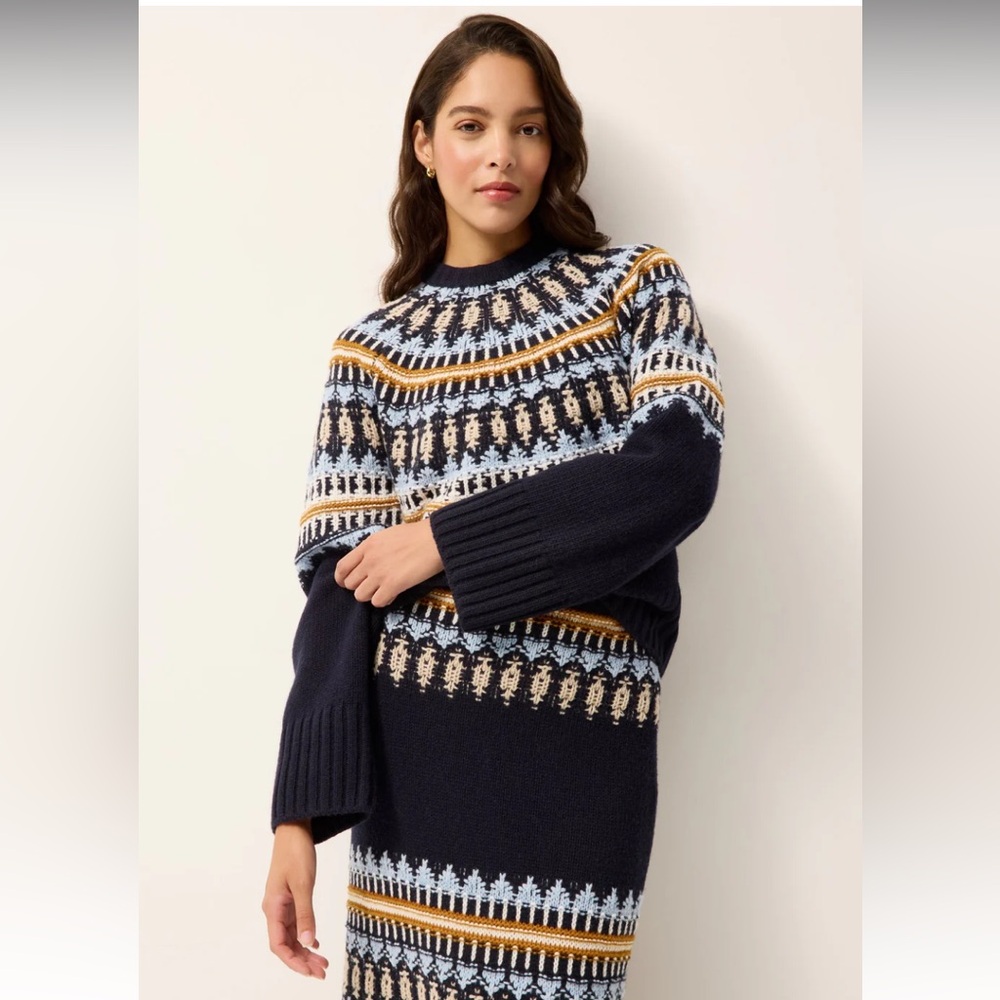 NWT Marie Oliver Dion Sweater fair isle